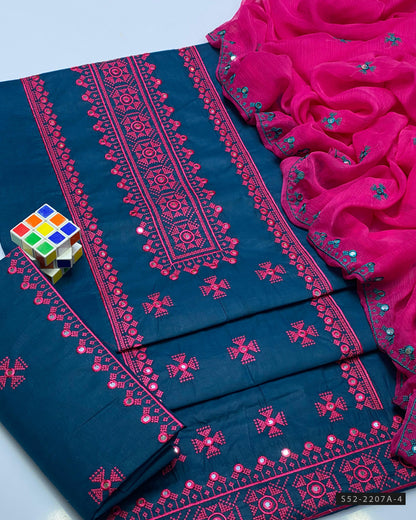 3 PC Unstitched Cotton Lawn Dress Collection