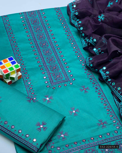 3 PC Unstitched Cotton Lawn Dress Collection