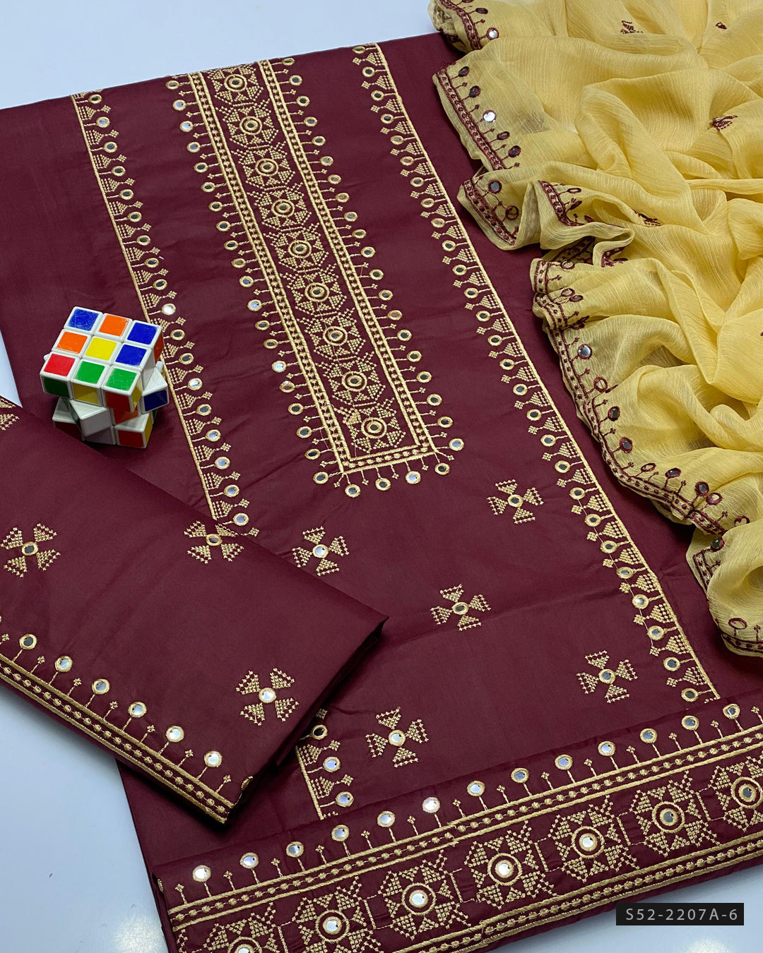 3 PC Unstitched Cotton Lawn Dress Collection