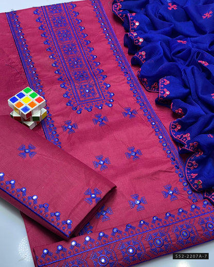 3 PC Unstitched Cotton Lawn Dress Collection