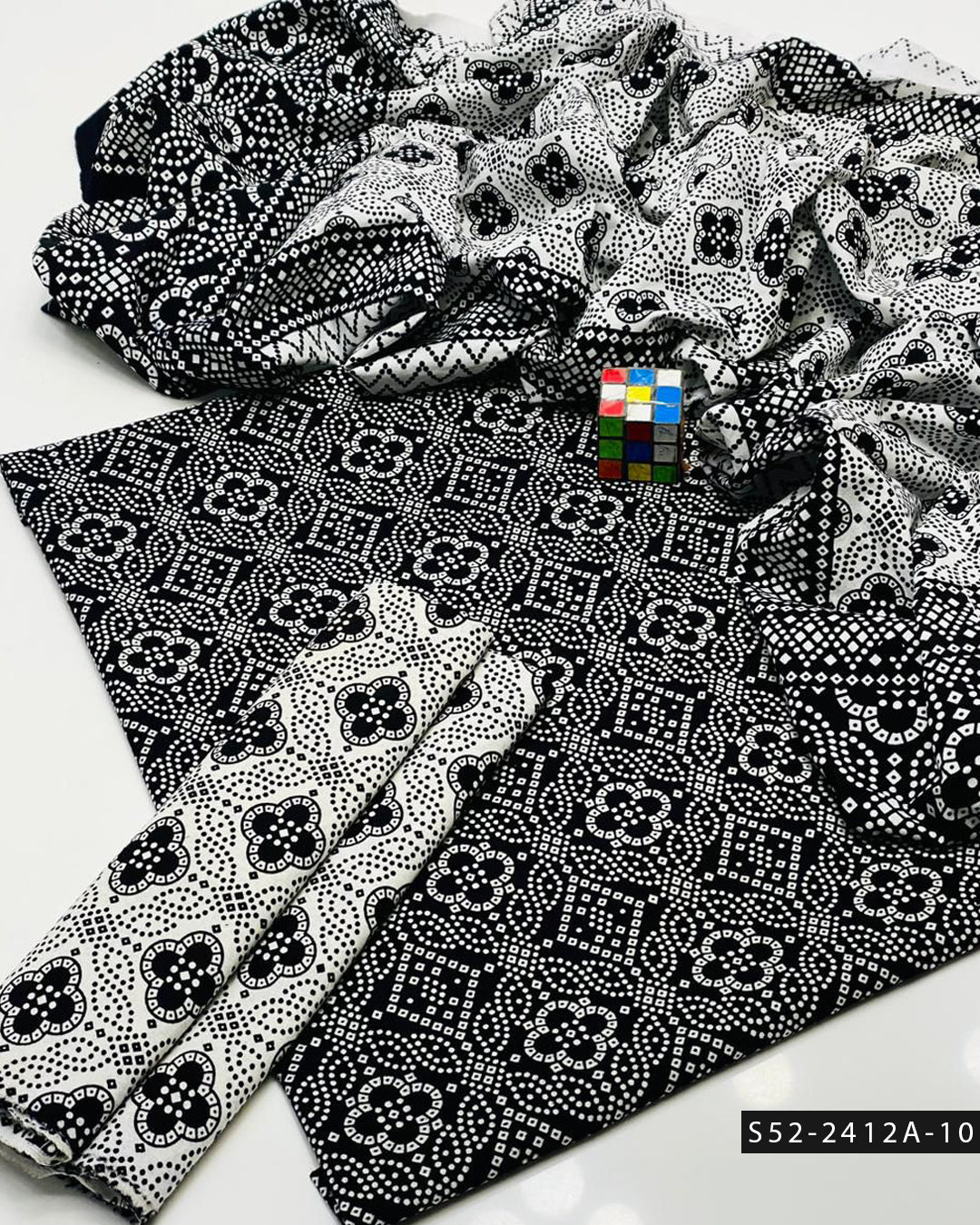 3 PC Unstitched Soft Cotton Dress Collection