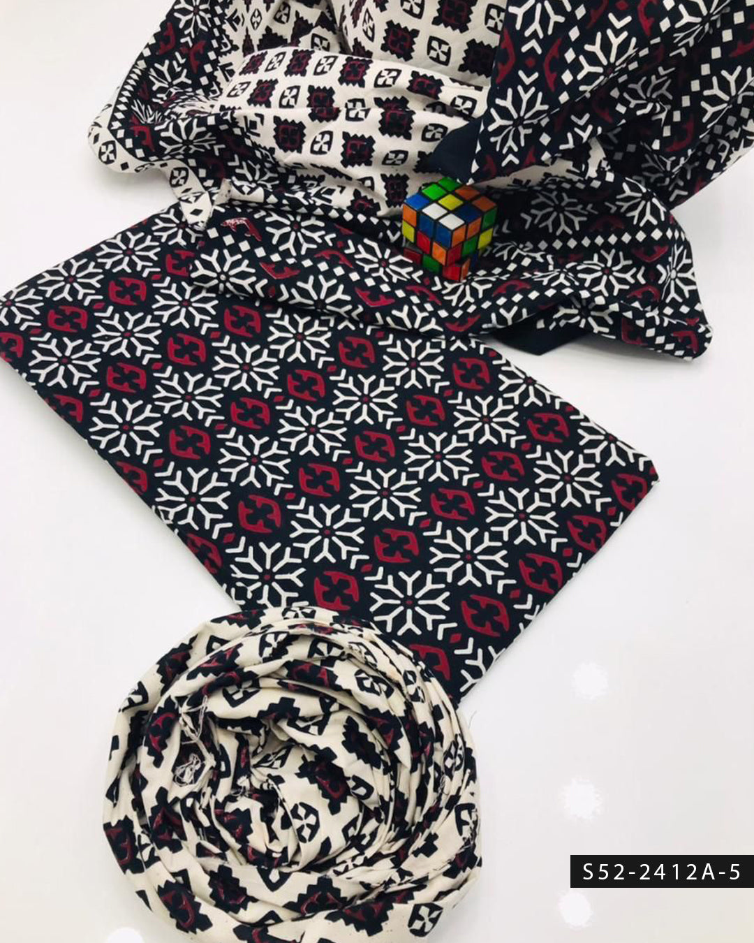 3 PC Unstitched Soft Cotton Dress Collection