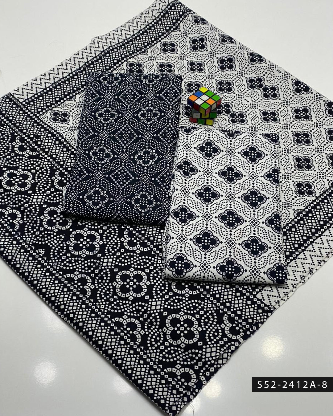 3 PC Unstitched Soft Cotton Dress Collection