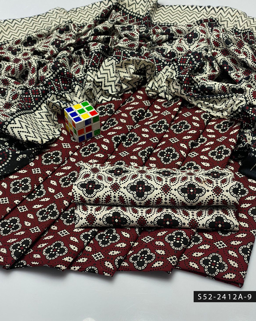 3 PC Unstitched Soft Cotton Dress Collection