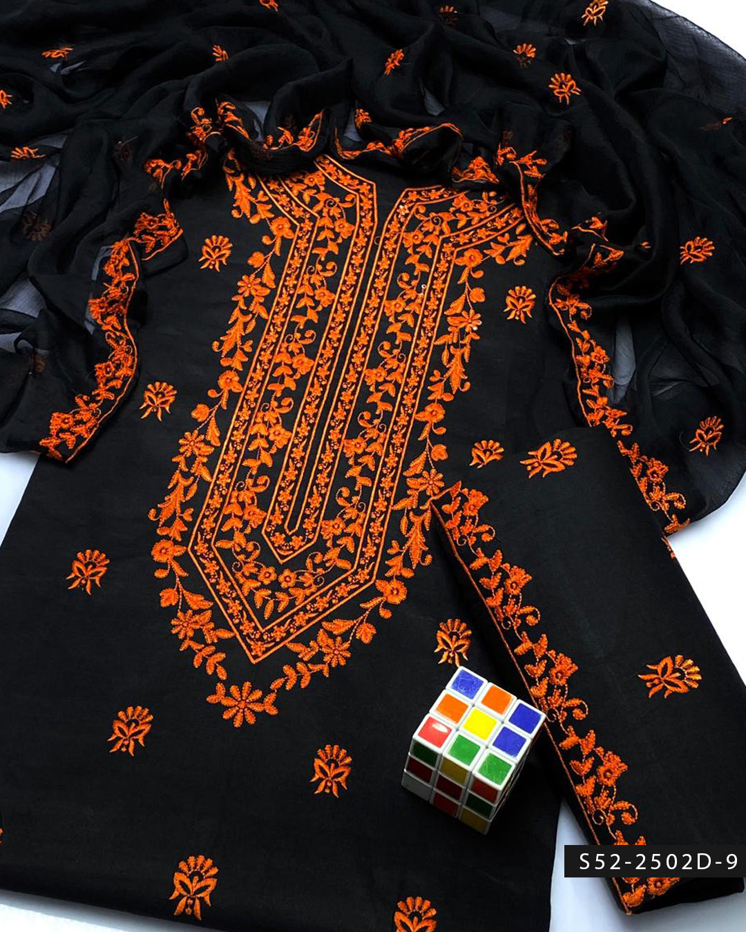 3PC Lawn Cotton Embroidered Dress – Festive Collection