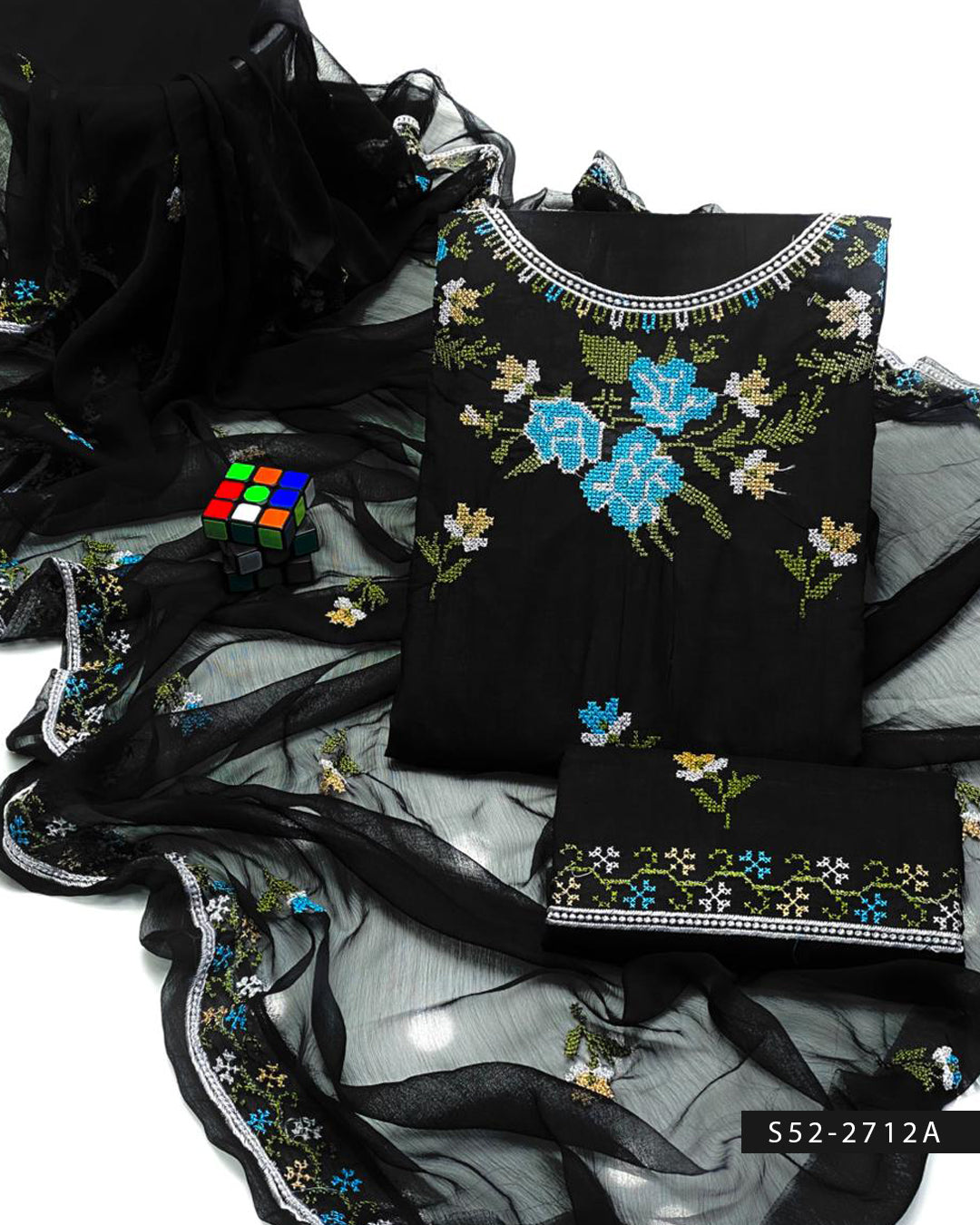 3 PC Unstitched Soft Cotton Dress Collection