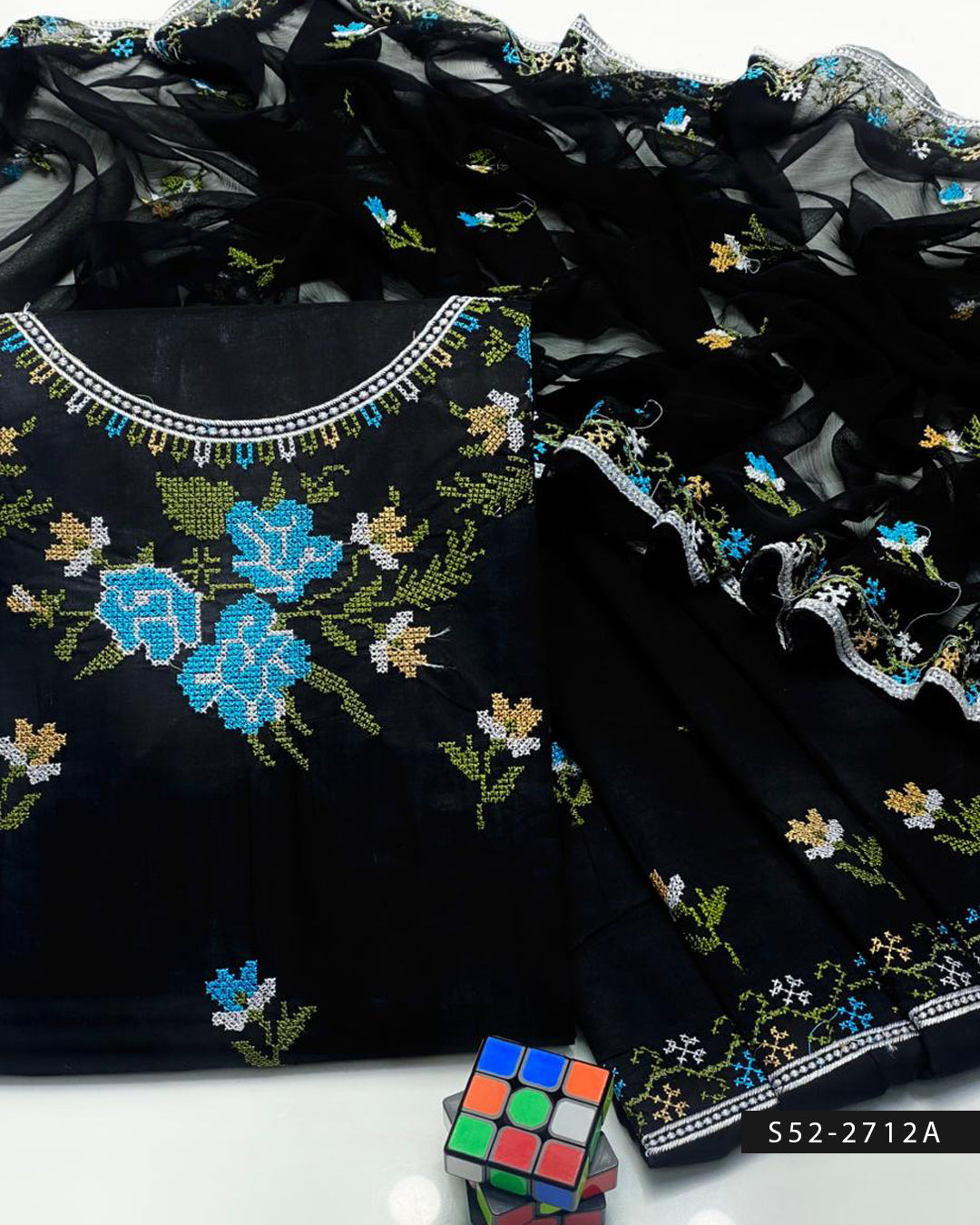 3 PC Unstitched Soft Cotton Dress Collection