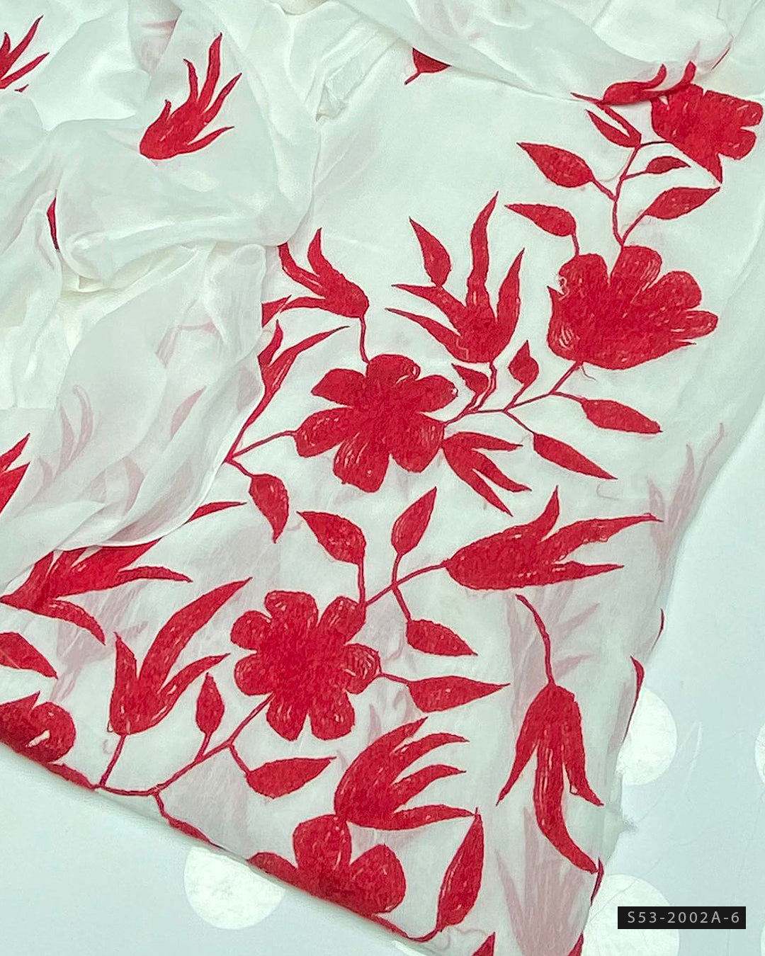 2 PC Unstitched Hand Embroidered Chiffon Dress Collection