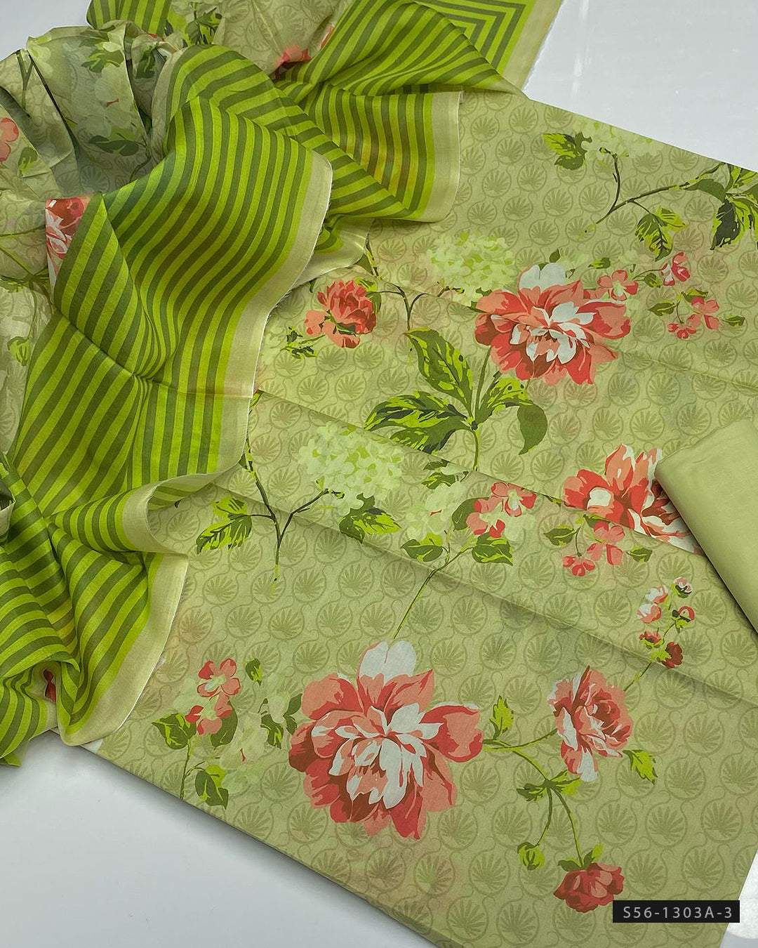 3 PC Unstitched Digital Print Lawn Dress Collection