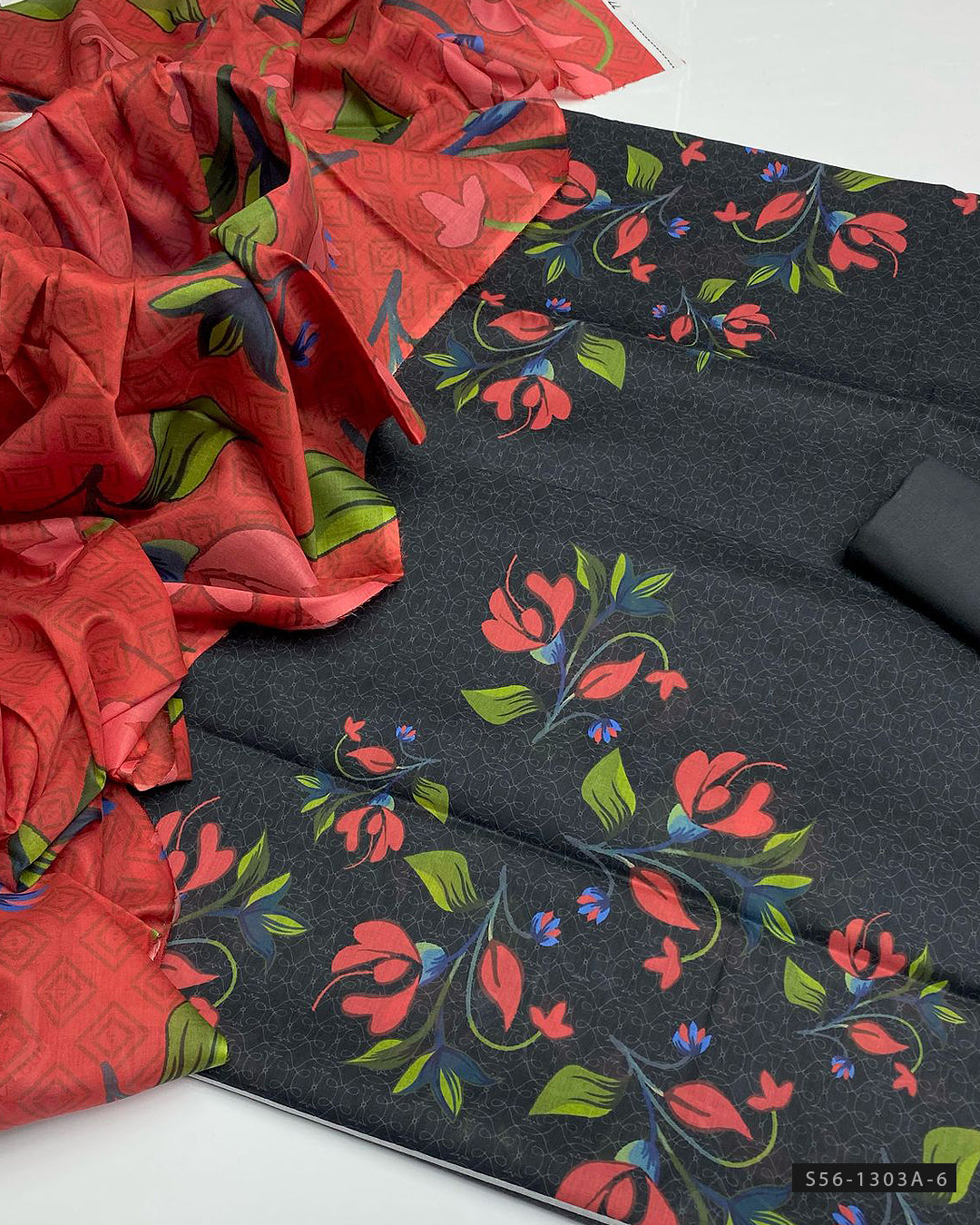 3 PC Unstitched Digital Print Lawn Dress Collection