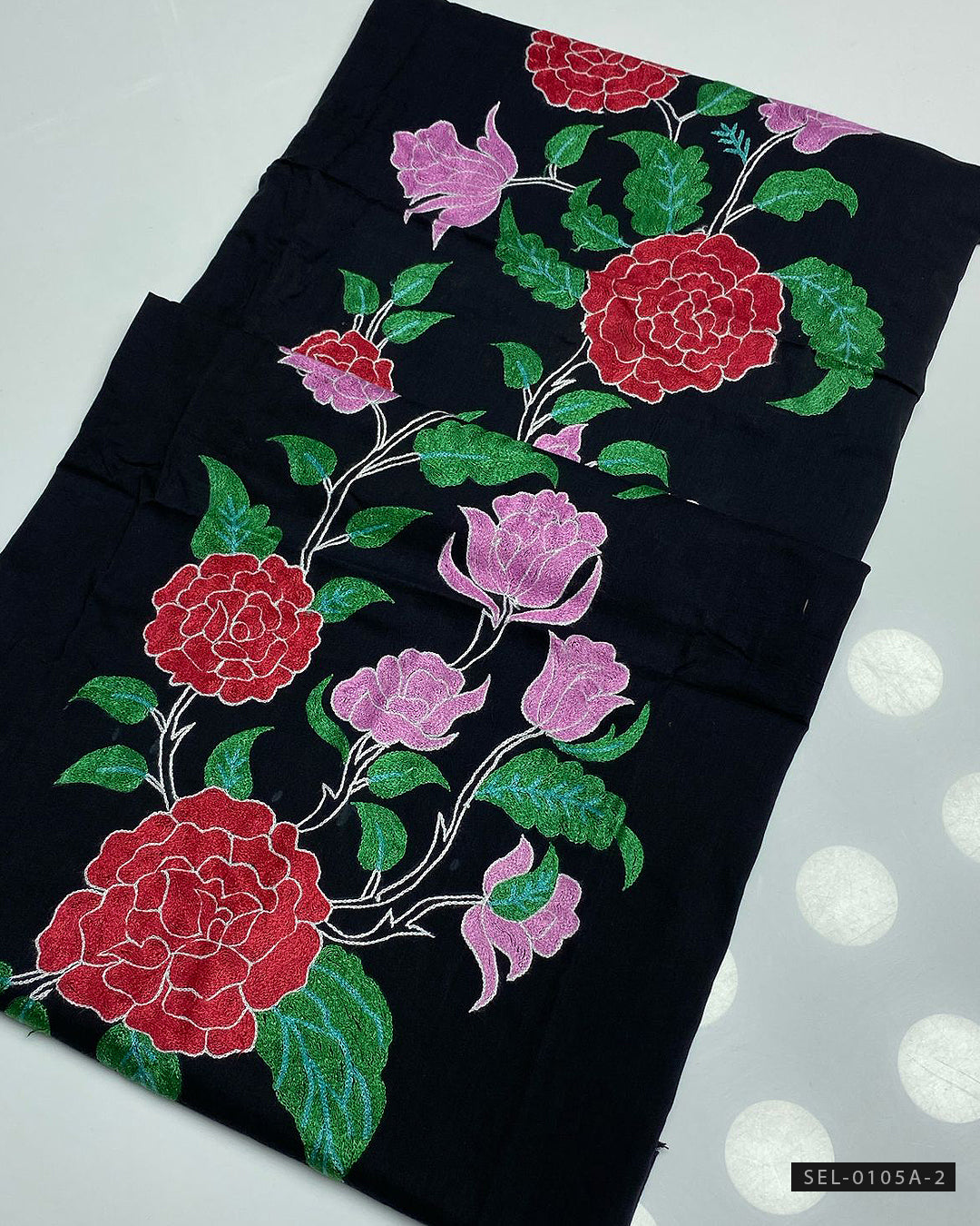 Unstitched Hand-Embroidered Lawn Shirt