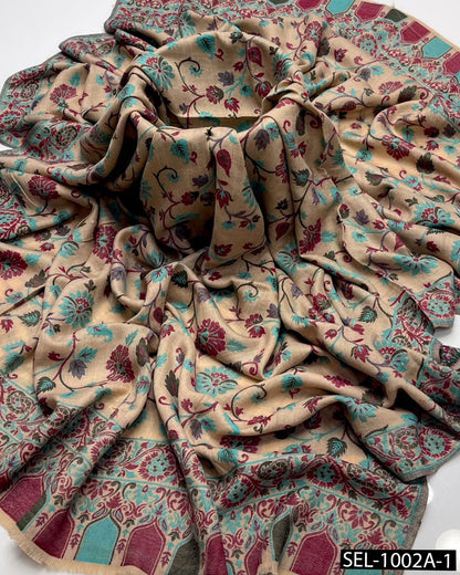 Premium Kani Pashmina Wool Shawl