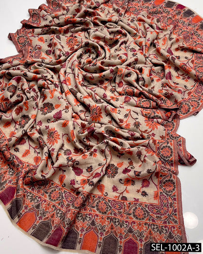 Premium Kani Pashmina Wool Shawl