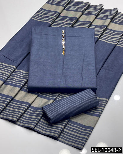 3 PC Multani Khaddi Sussi Unstitched Winter Suit