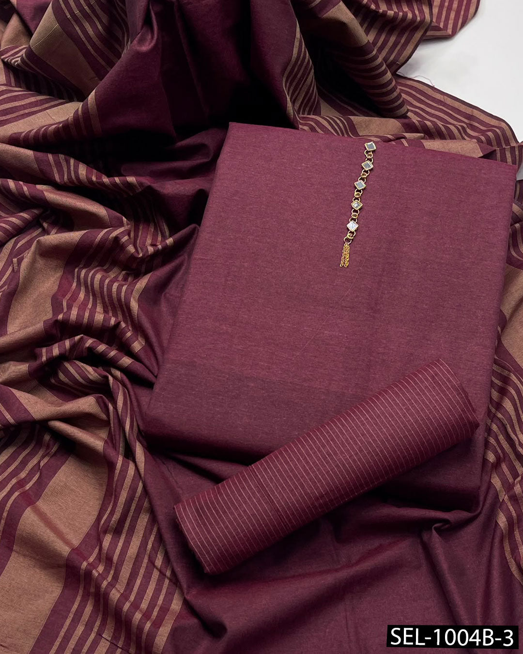 3 PC Multani Khaddi Sussi Unstitched Winter Suit