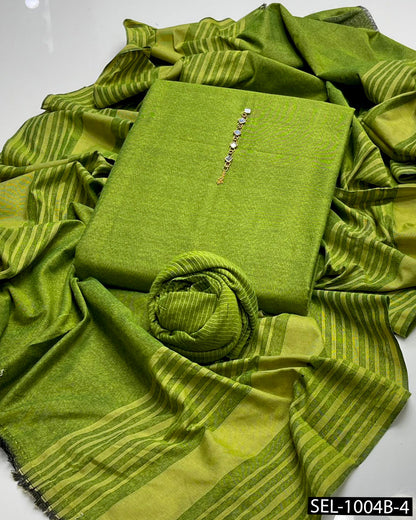 3 PC Multani Khaddi Sussi Unstitched Winter Suit