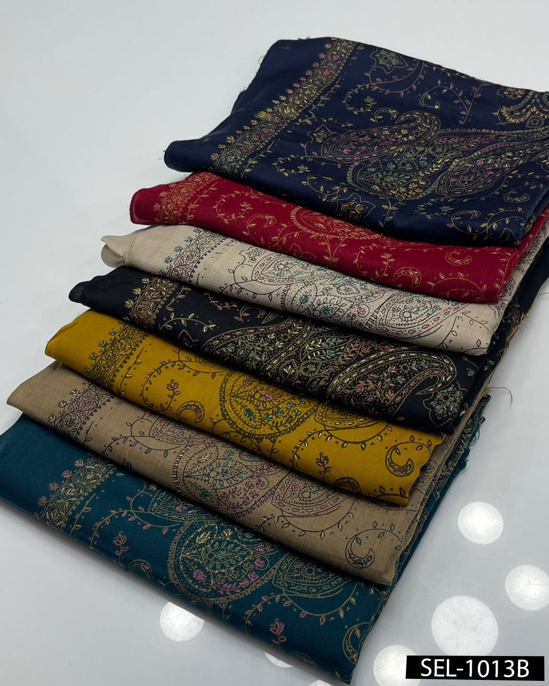 Pure Pashmina Wool Kashmiri Hand-Embroidered Shawl