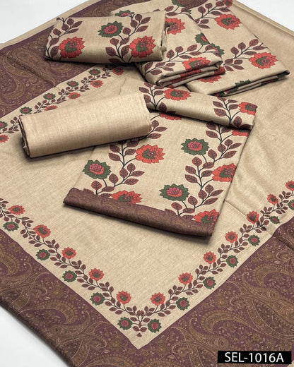 Kalamkaari Pashmina Wool 3PC Winter Suit