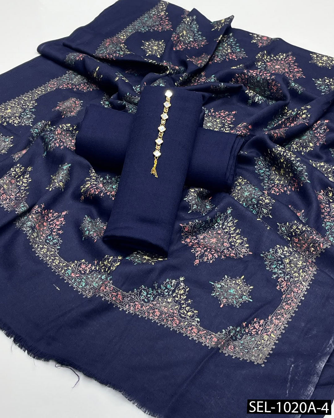 3-Piece Premium Pashmina Wool Winter Suit