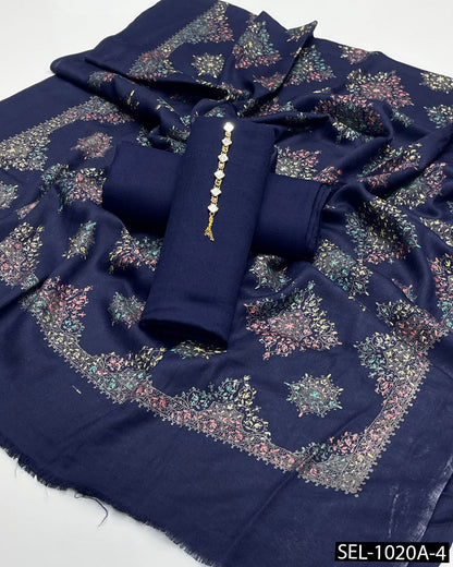 3-Piece Premium Pashmina Wool Winter Suit