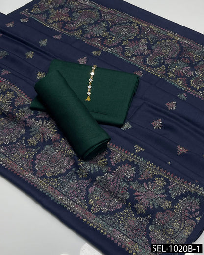 3-Piece Unstitched Pashmina Wool Winter Collection