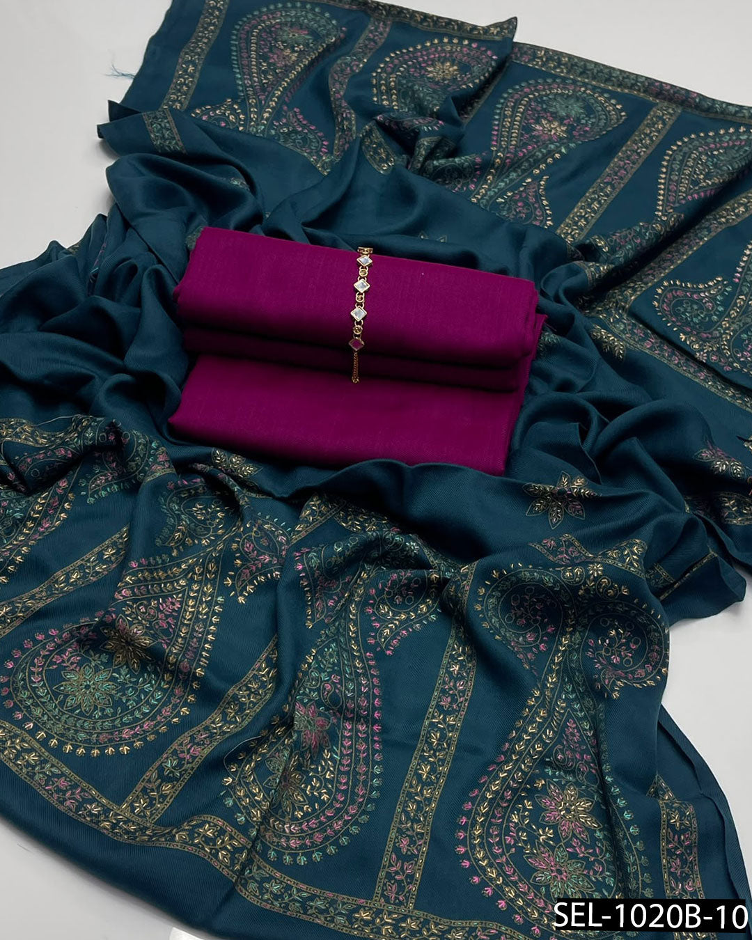 3-Piece Unstitched Pashmina Wool Winter Collection