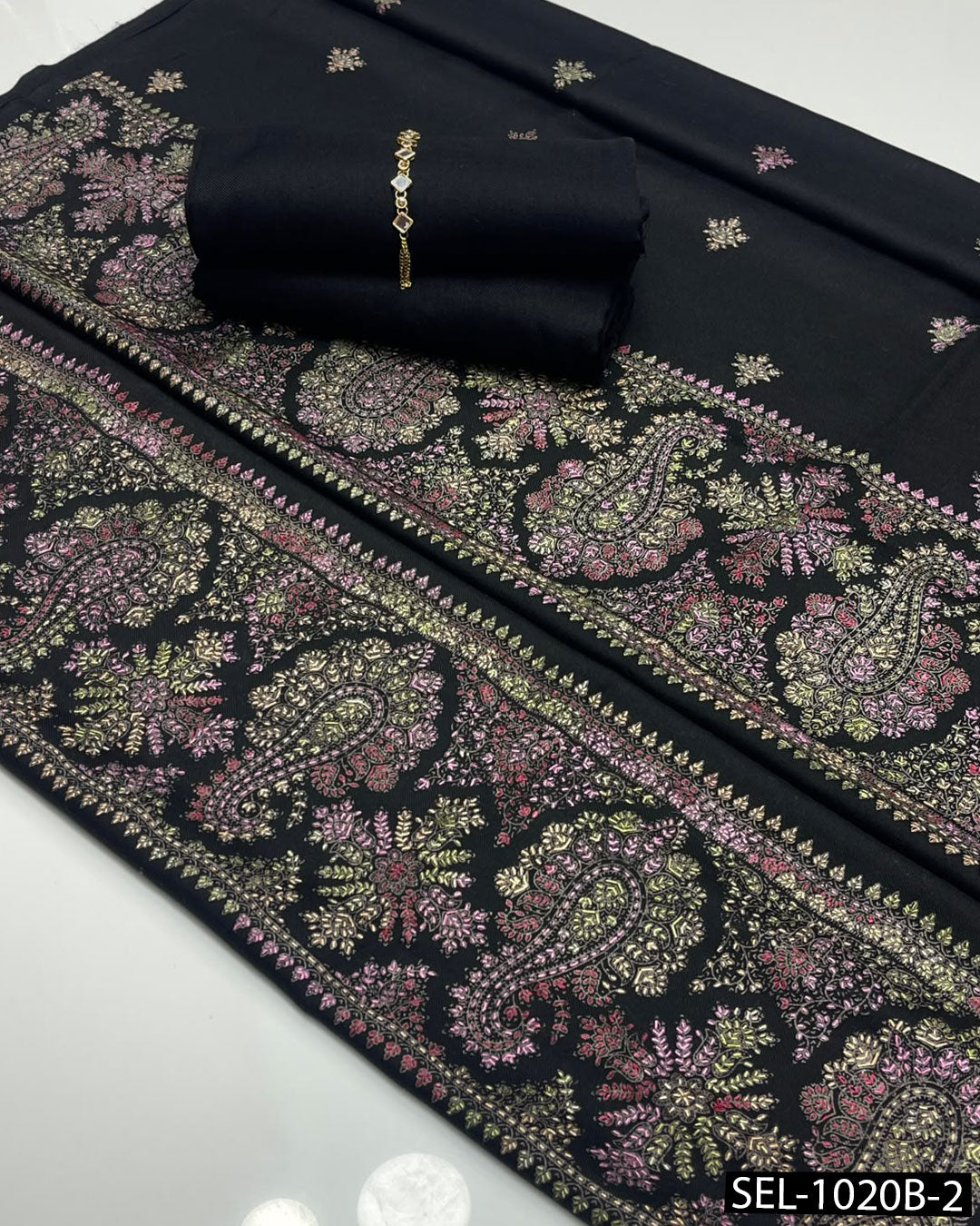 3-Piece Unstitched Pashmina Wool Winter Collection