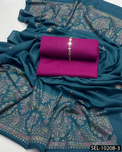 3-Piece Unstitched Pashmina Wool Winter Collection