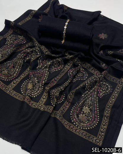 3-Piece Unstitched Pashmina Wool Winter Collection