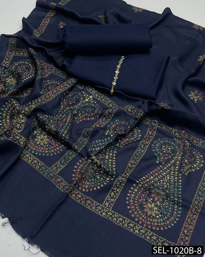 3-Piece Unstitched Pashmina Wool Winter Collection