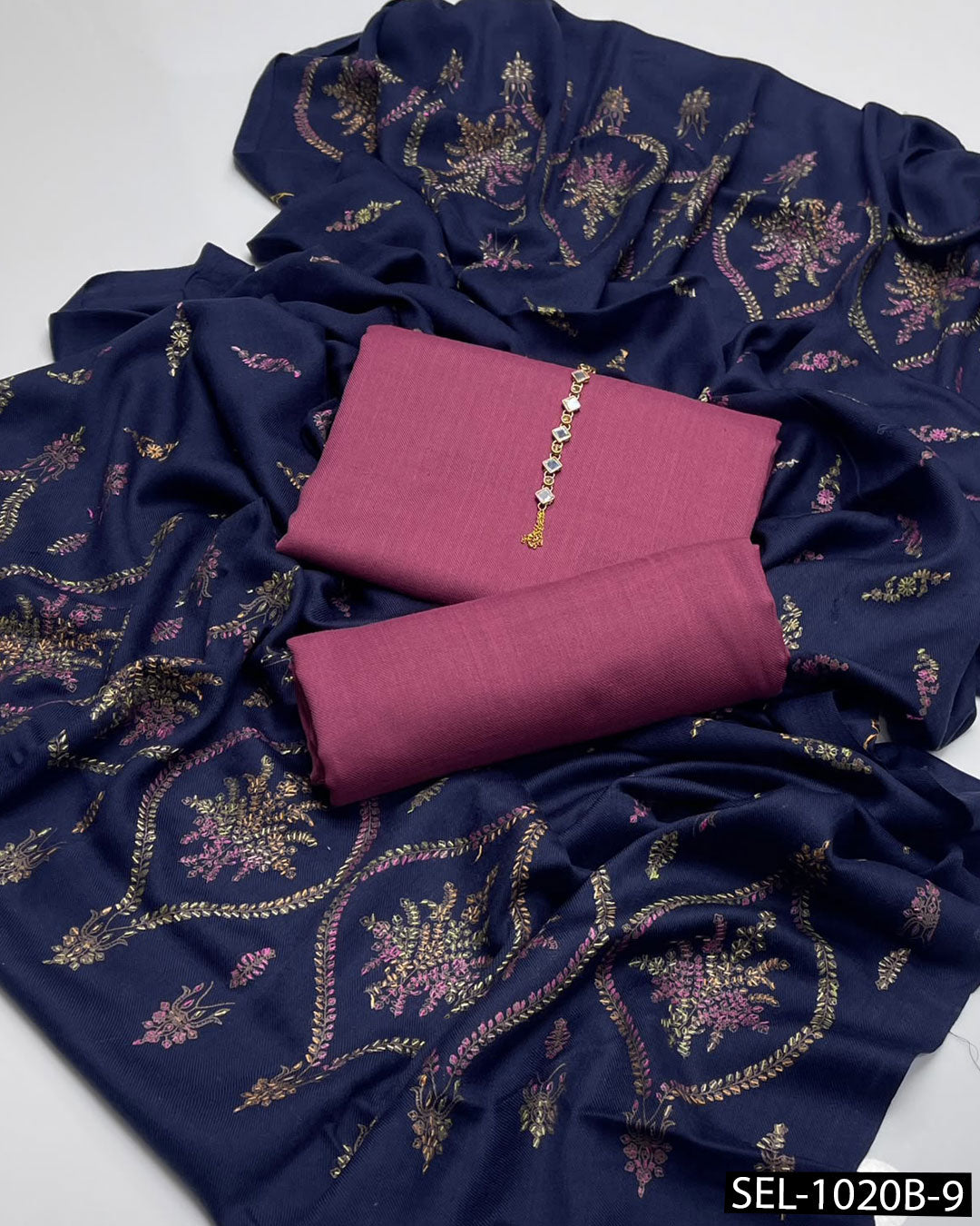 3-Piece Unstitched Pashmina Wool Winter Collection