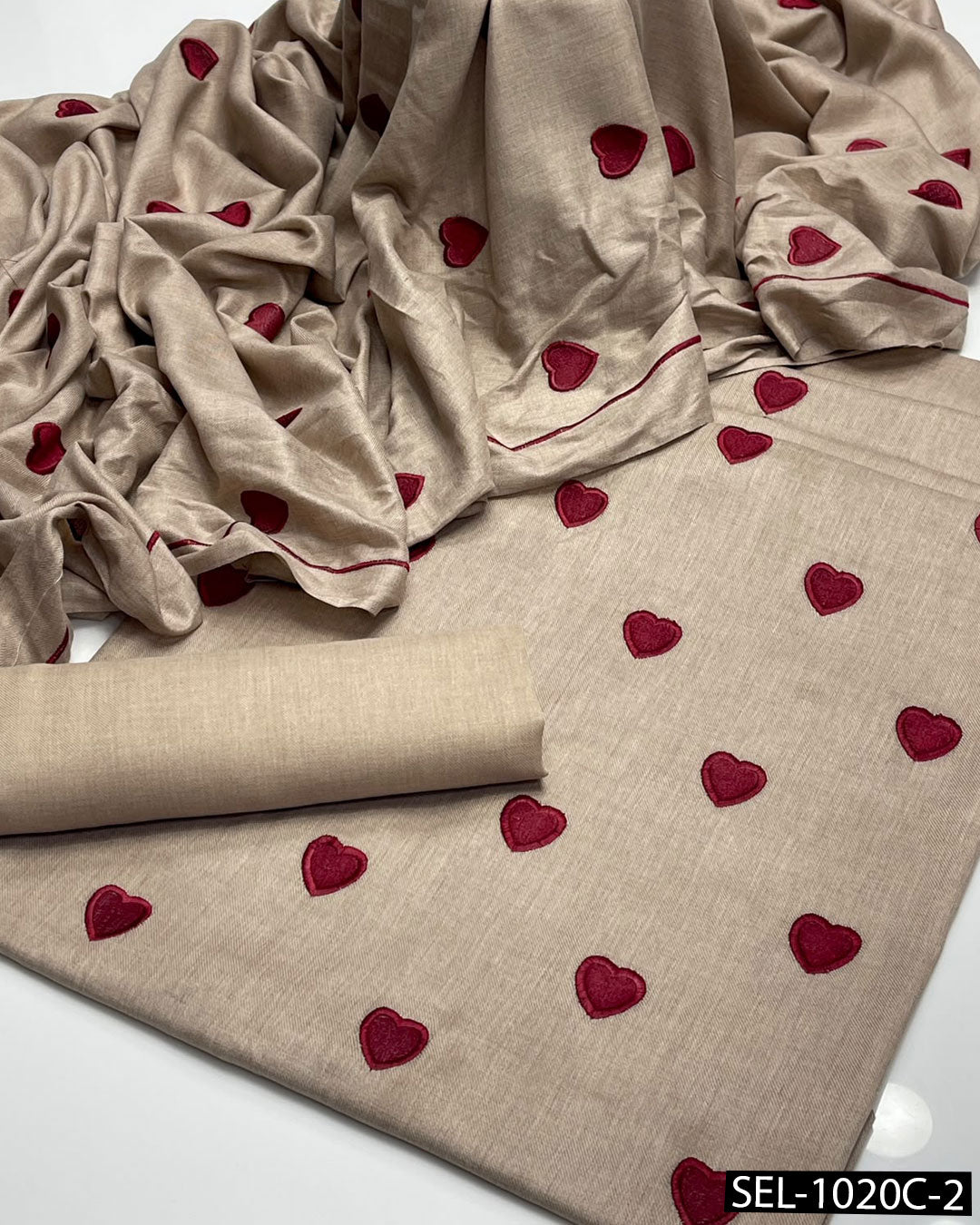 3-Piece Pashmina Wool Embroidered Unstitched Collection