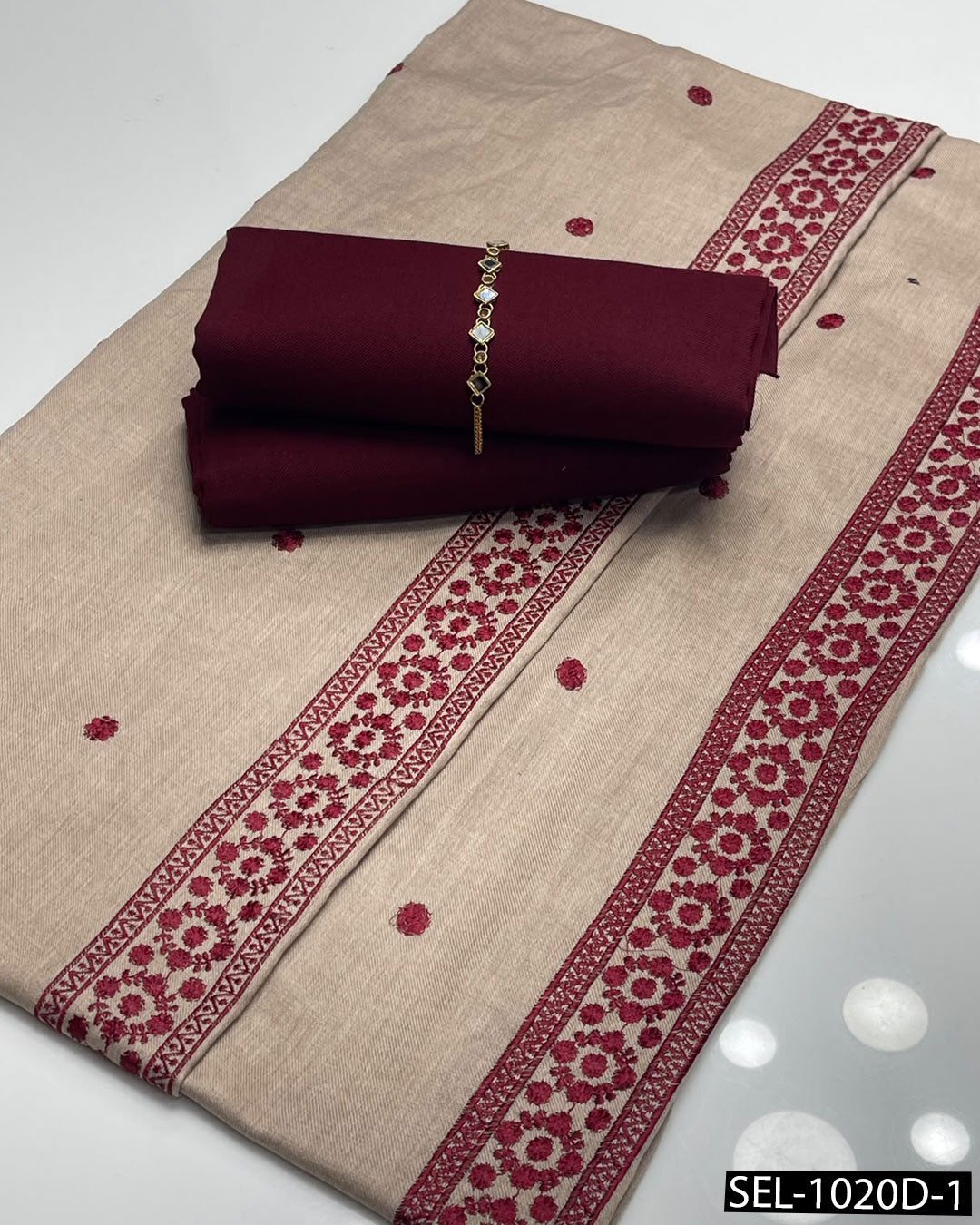 3-Piece Pashmina Wool Winter Suit