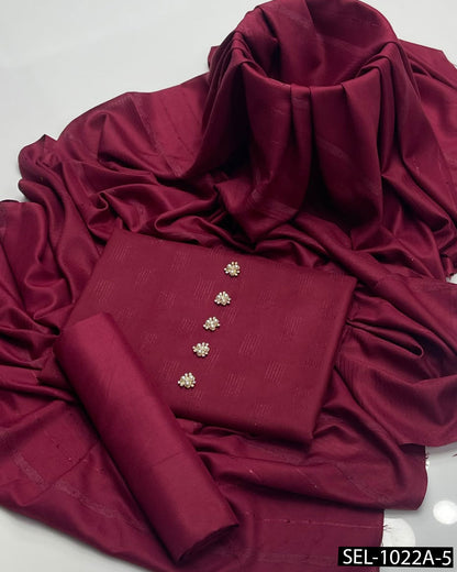 3-Piece Dhanak Winter Dress Collection 2026
