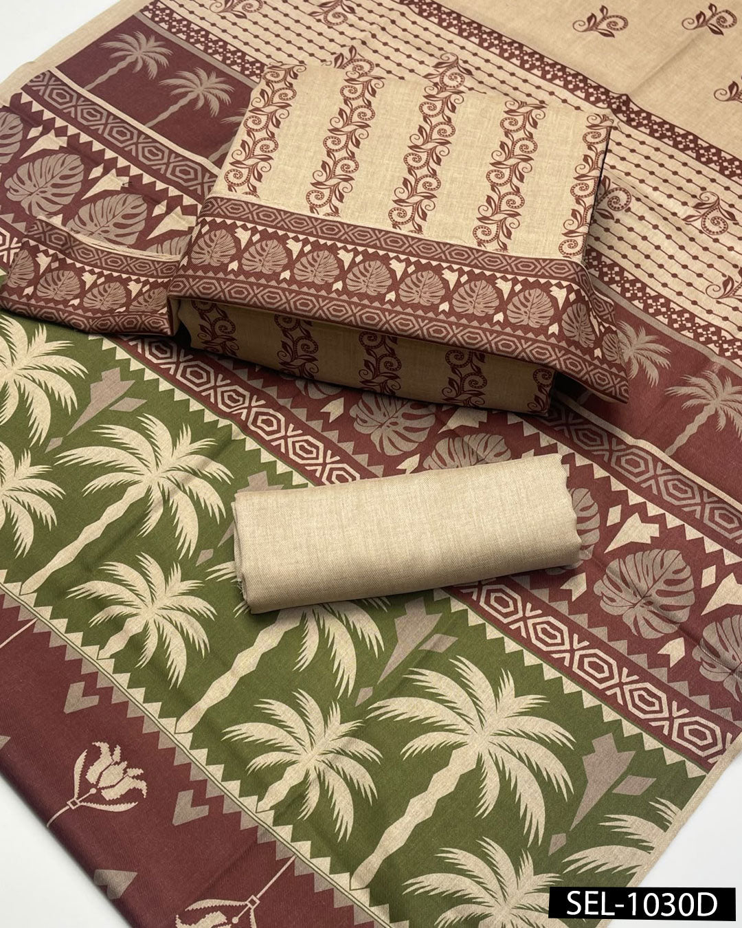 Exclusive Pashmina Wool Kalamkari 3-Piece Dress
