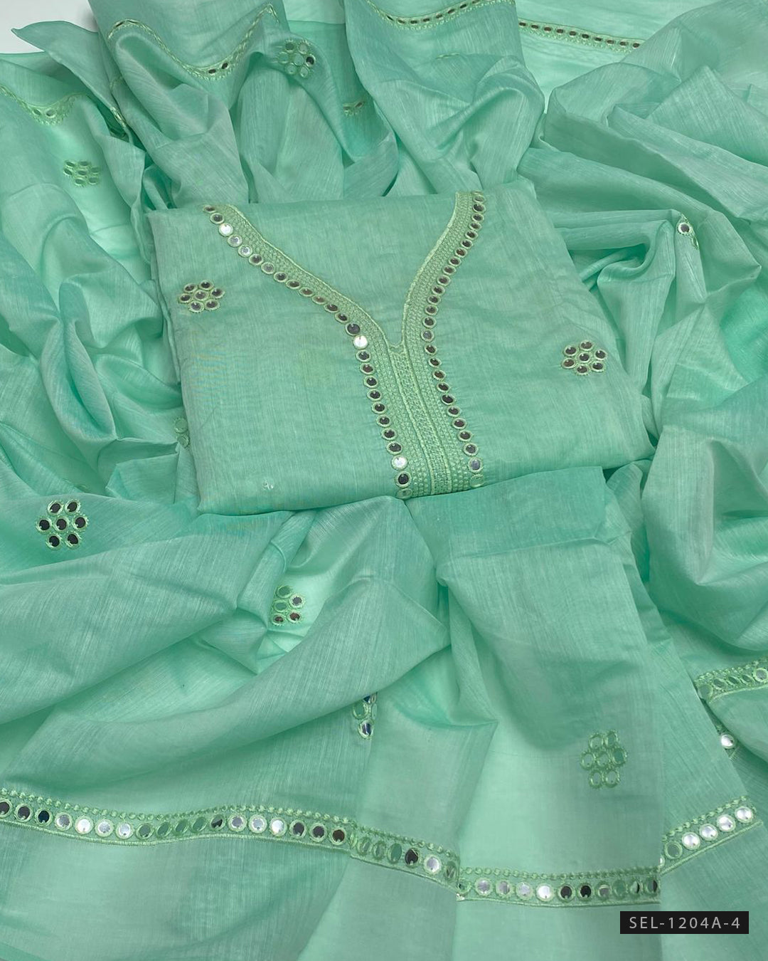 2 PC Unstitched Paper Lawn Shirt and Dupatta
