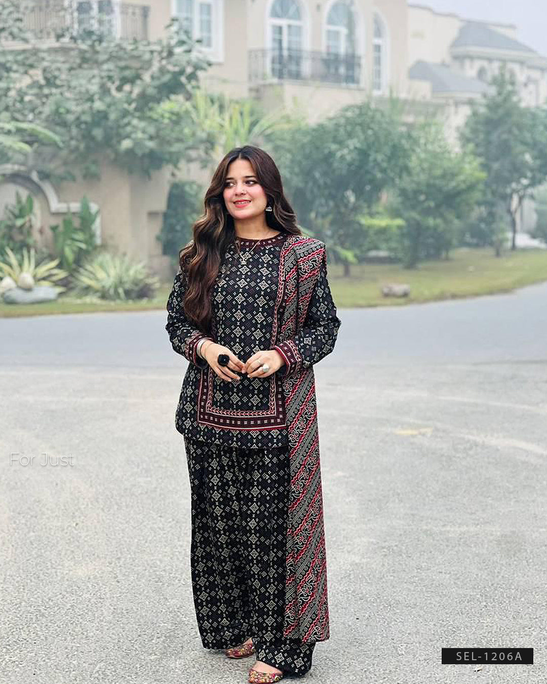 3 PC Stitched Silky Lawn Dress Collection