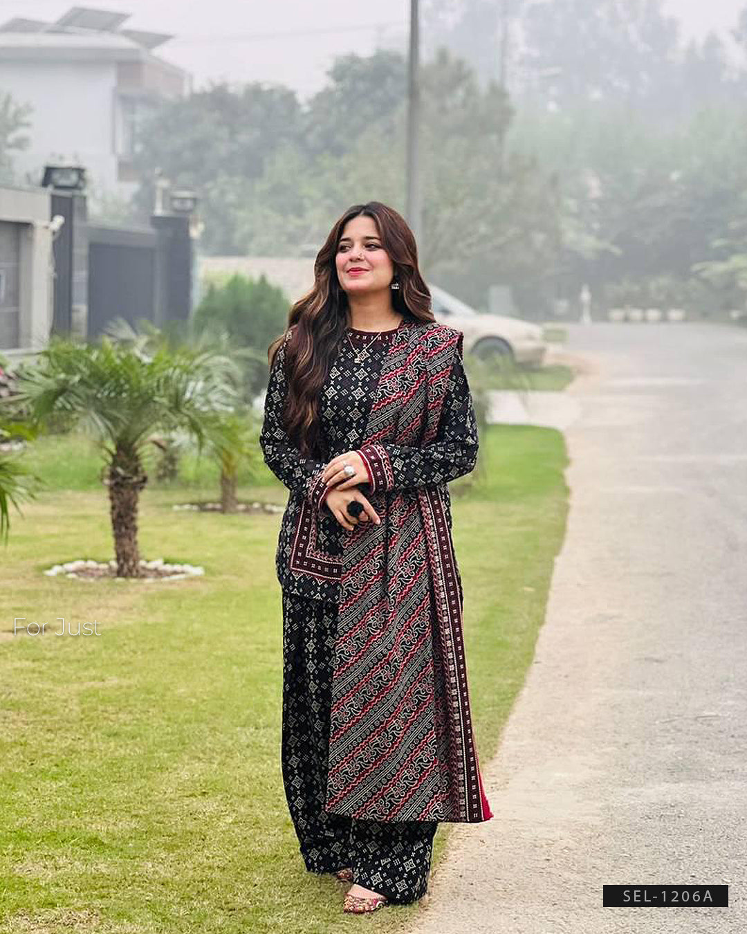 3 PC Stitched Silky Lawn Dress Collection