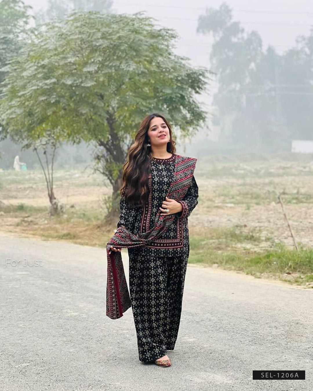 3 PC Stitched Silky Lawn Dress Collection