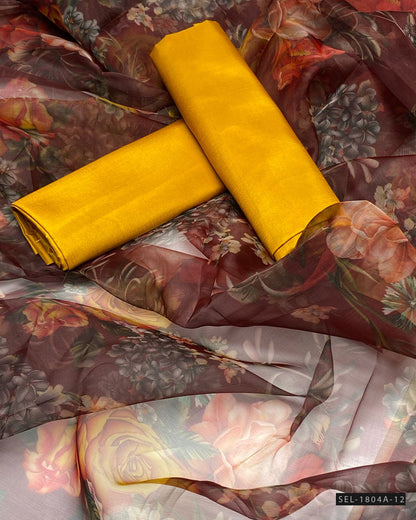 3 PC Unstitched Formal Dress