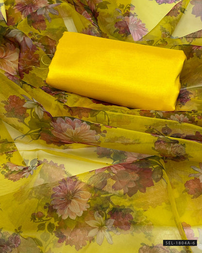 3 PC Unstitched Formal Dress