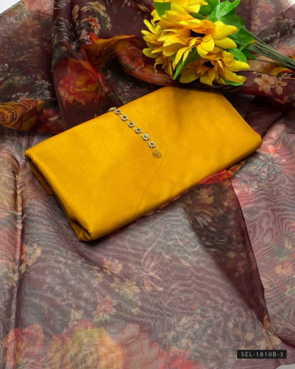 3 PC Unstitched Formal Dress