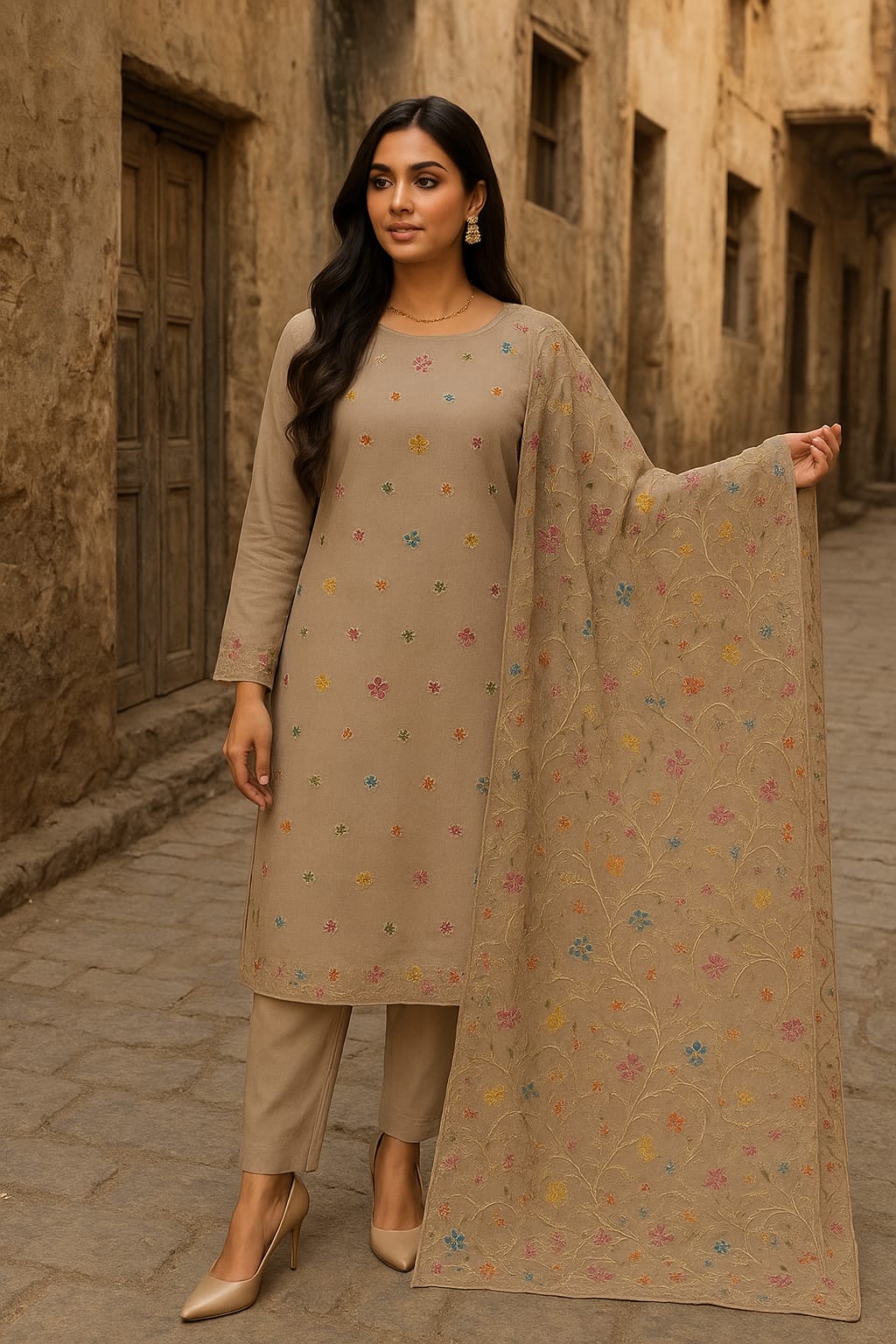 3 PC Unstitched Soft Karandi Dress Collection